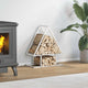 Vidaxl brandhoutrek 50x25x60 cm koudgewalst staal wit