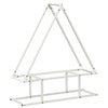 Vidaxl brandhoutrek 80x25x90 cm koudgewalst staal wit
