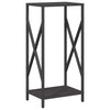 Vidaxl brandhoutrek 34x25x70 cm koudgewalst staal zwart
