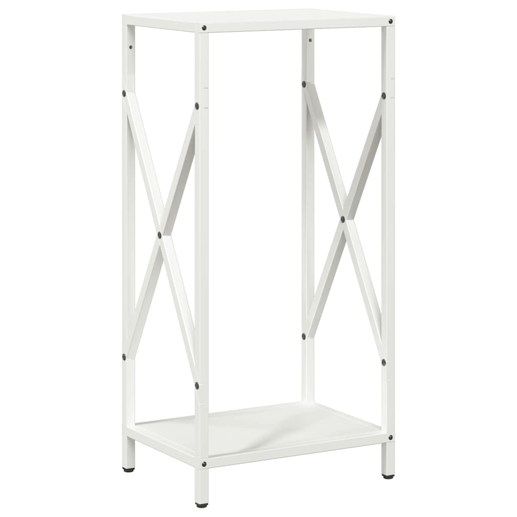 Portalegna Vidaxx 34x25x70 cm in acciaio laminato a freddo bianco
