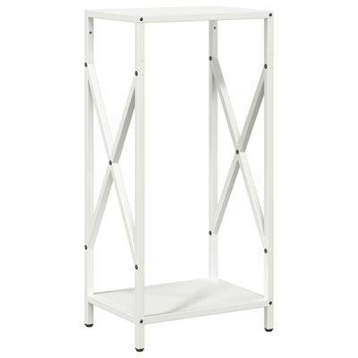 Vidaxx leñero 34x25x70 cm acero laminado en frío blanco