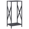 Portalegna VidaXL 34x25x70 cm in acciaio laminato a freddo, antracite