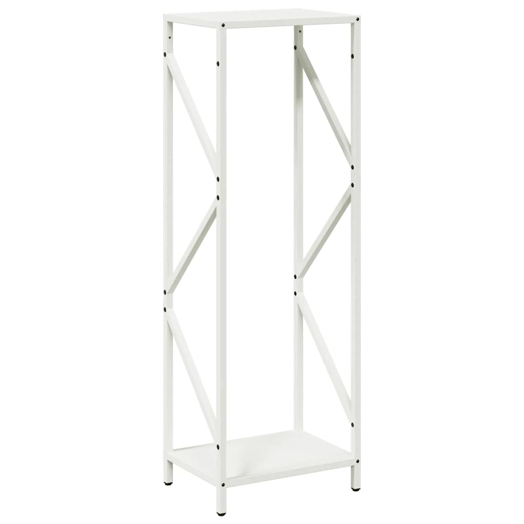Vidaxx leñero 34x25x100 cm acero laminado en frío blanco