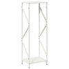 Vidaxl brandhoutrek 34x25x100 cm koudgewalst staal wit