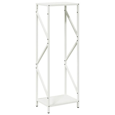 Vidaxx leñero 34x25x100 cm acero laminado en frío blanco