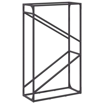 Vidaxl brandhoutrek 60x25x100 cm koudgewalst staal zwart