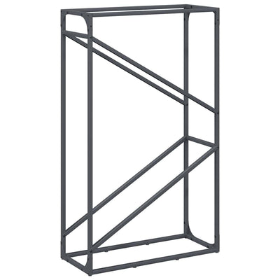 Vidaxl brandhoutrek 60x25x100 cm koudgewalst staal antracietkleurig