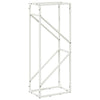 Vidaxl brandhoutrek 40x25x100 cm koudgewalst staal wit