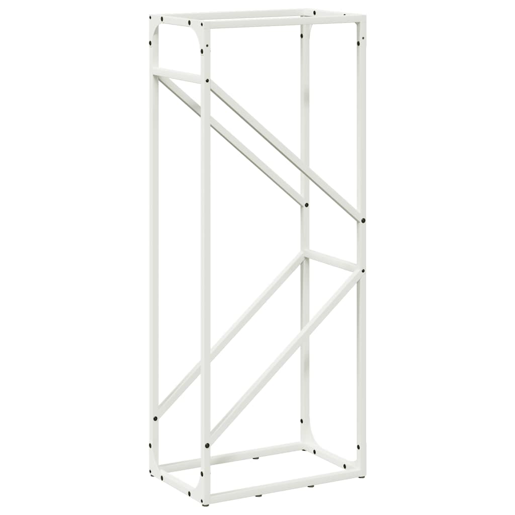 Vidaxl brandhoutrek 40x25x100 cm koudgewalst staal wit