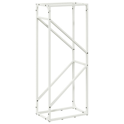 Vidaxx leñero 40x25x100 cm acero laminado en frío blanco