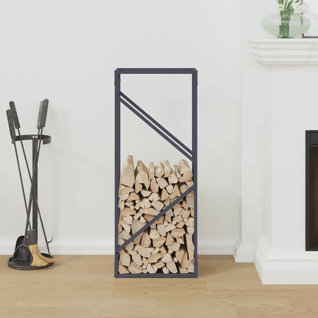 Vidaxl brandhoutrek 40x25x100 cm koudgewalst staal antraciet