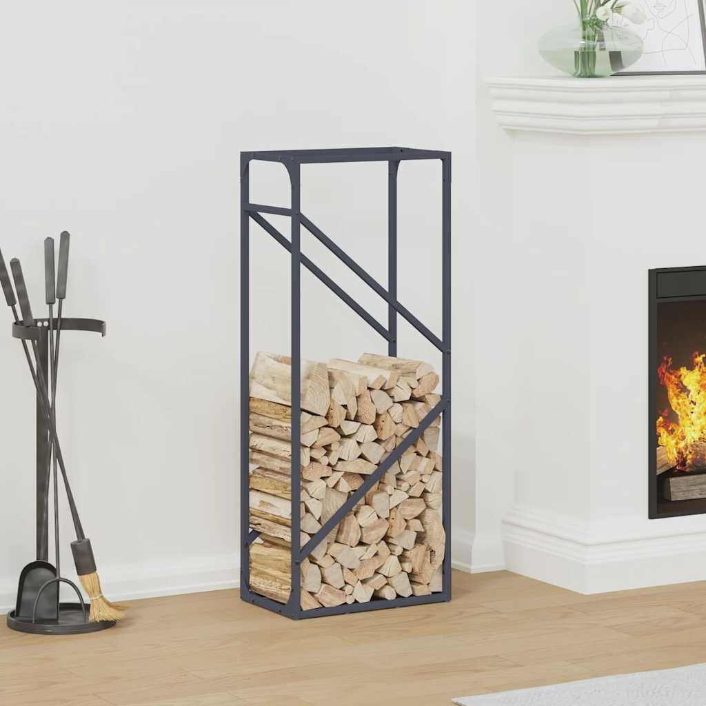 Vidaxl brandhoutrek 40x25x100 cm koudgewalst staal antraciet