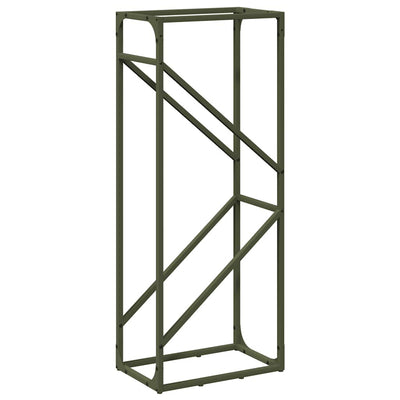 Vidaxx leñero 40x25x100 cm acero laminado en frío verde oliva