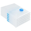 VidaXL bolsas de almacenamiento con almacenamiento 5 piezas transparente y azul 80 x 60 cm
