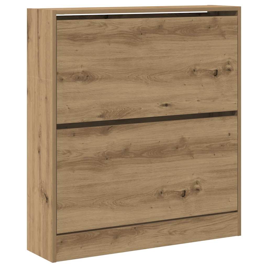 Scarpiera Vidaxx rovere affumicato 80 x 21 x 87,5 cm legno lavorato