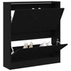 VidaXL zapatero roble negro 80 x 21 x 87,5 cm madera contrachapada