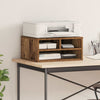 Soporte para impresora vidaxxl con almacenamiento madera vieja 49 x 40 x 22,5 cm madera procesada