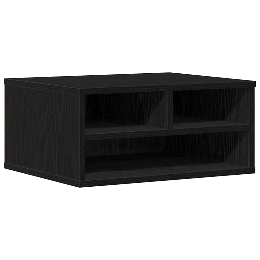 Supporto per stampante Vidaxxl rovere nero 49 x 40 x 22,5 cm in MDF