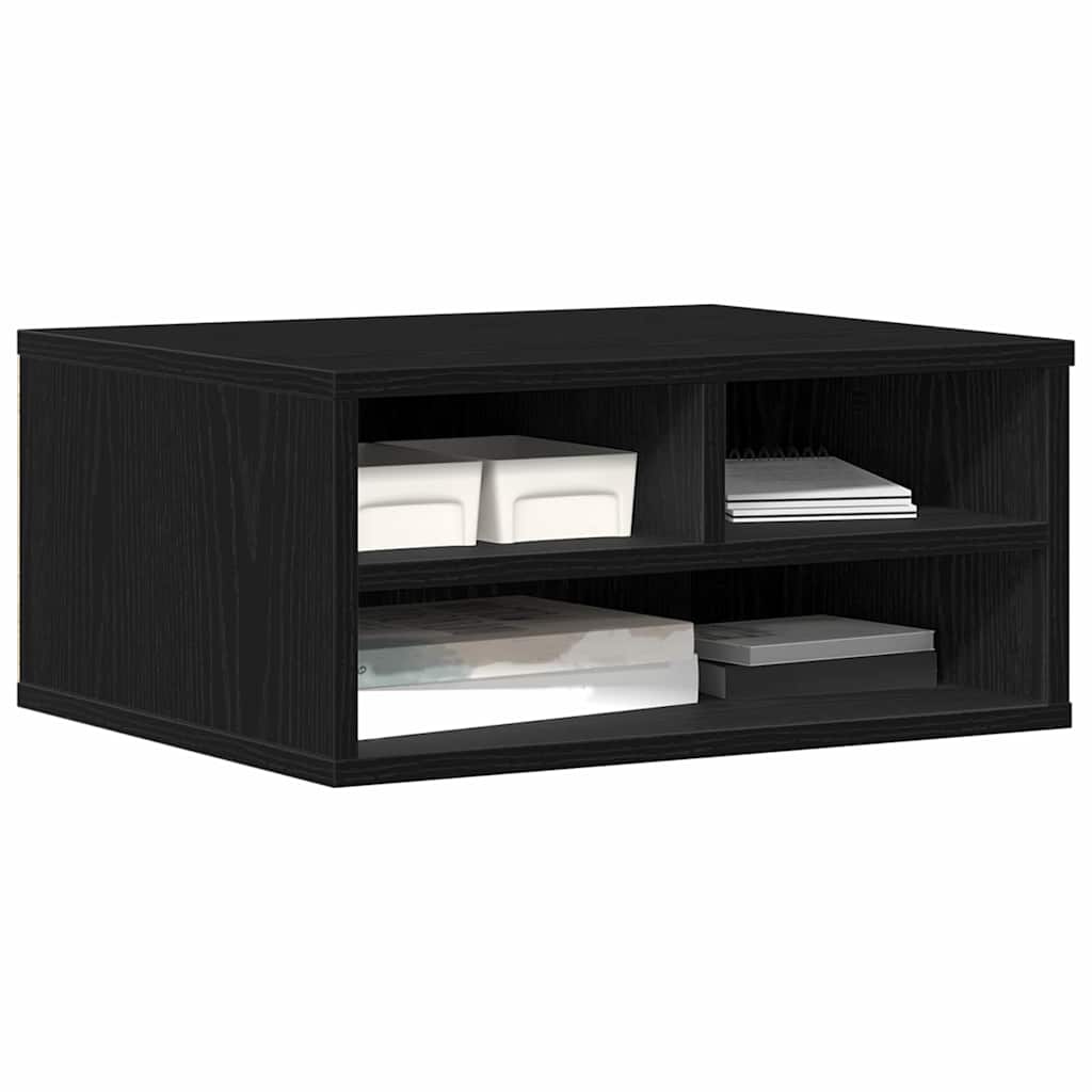 Supporto per stampante Vidaxxl rovere nero 49 x 40 x 22,5 cm in MDF