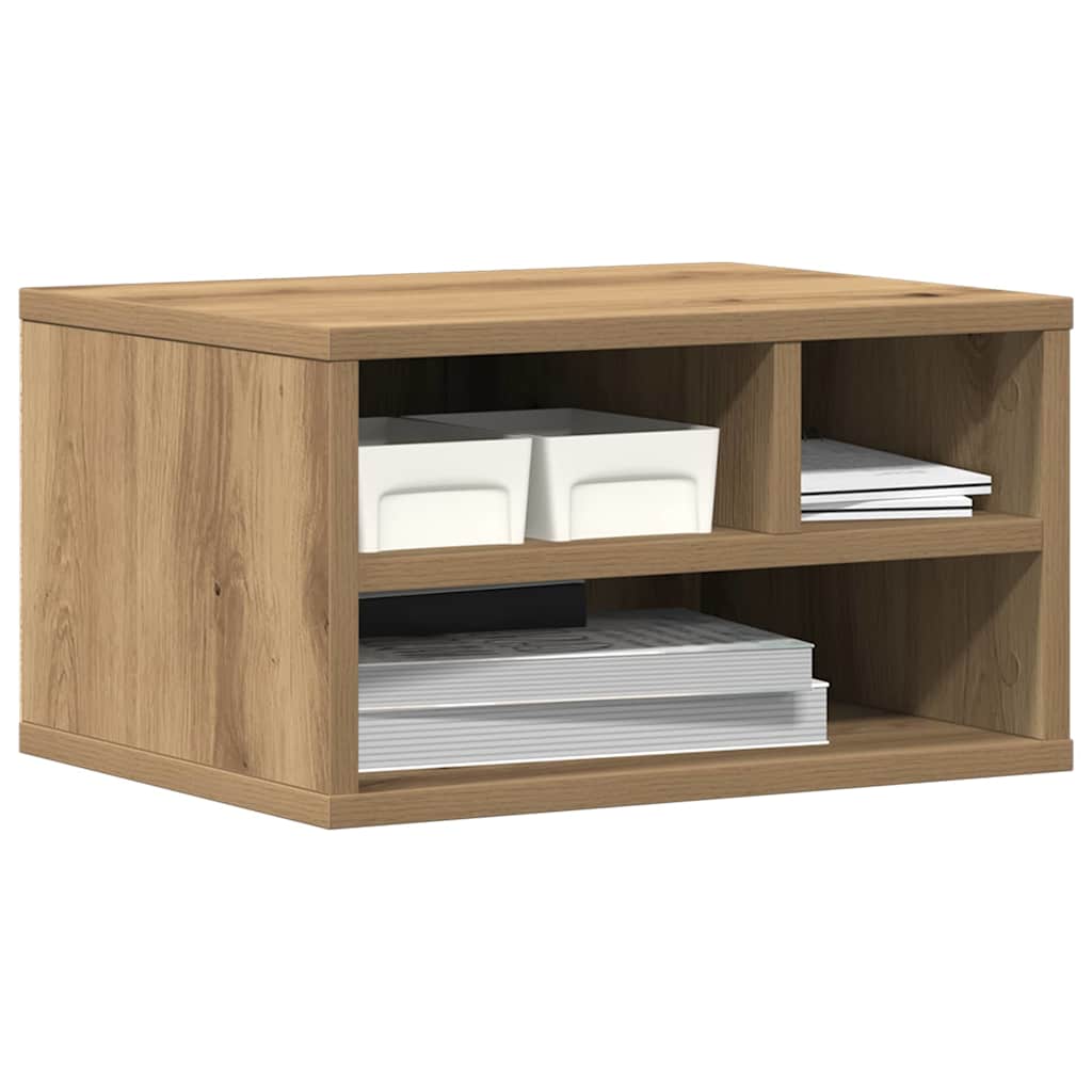 Vidaxl printerstand artisan eiken 40 x 32 x 22,5 cm bewerkt hout