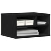 Vidaxl printerstand zwart eiken 40 x 32 x 22,5 cm bewerkt hout
