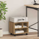 VidaXL soporte para impresora roble artesanal 41 x 32 x 33,5 cm madera contrachapada
