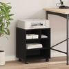 Supporto per stampante Vidaxxl rovere nero 41 x 32 x 48 cm in MDF