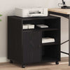 Supporto per stampante Vidaxxl rovere nero 60 x 50 x 67 cm in MDF