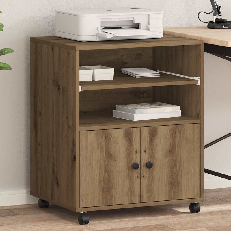 Supporto per stampante Vidaxxl rovere artigianale 60 x 48 x 74 cm in MDF