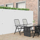 Vidaxx valla de jardín de doble cara blanca 1,8x3 m PVC