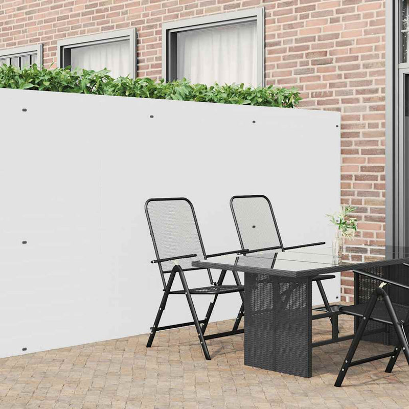 Vidaxx valla de jardín de doble cara blanca 1,8x3 m PVC