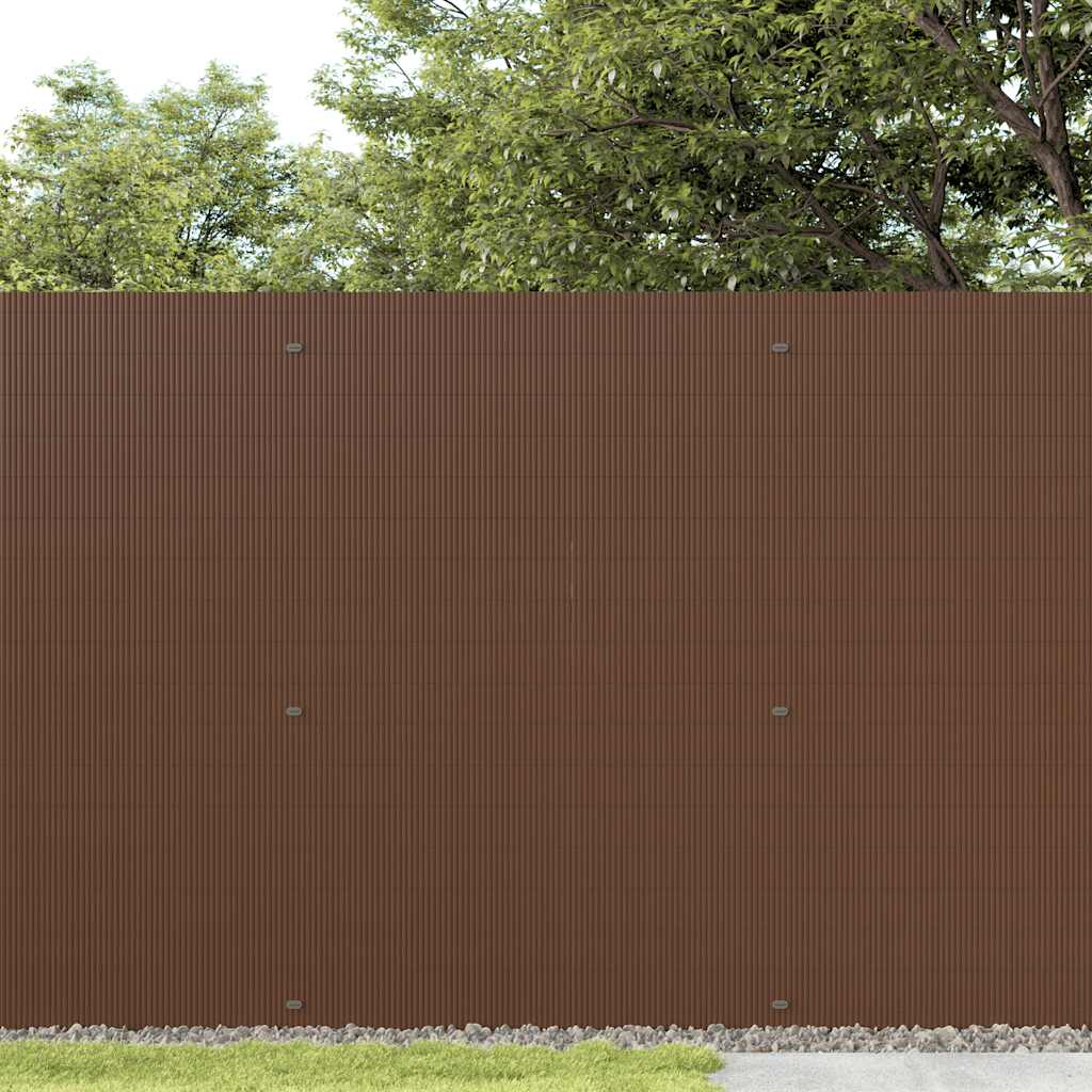 Vidaxl tuinhek dubbelzijdig bruin 1,8x3 m pvc