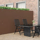 Vidaxl tuinhek dubbelzijdig bruin 1,8x3 m pvc