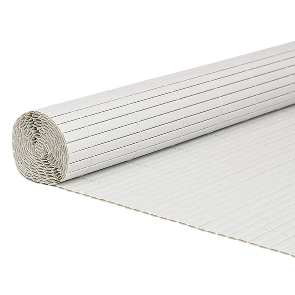 Vidaxl tuinhek dubbelzijdig wit 1,8x5 m pvc