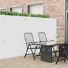 Recinzione da giardino Vidaxx bifacciale bianca 1,8x5 m in PVC