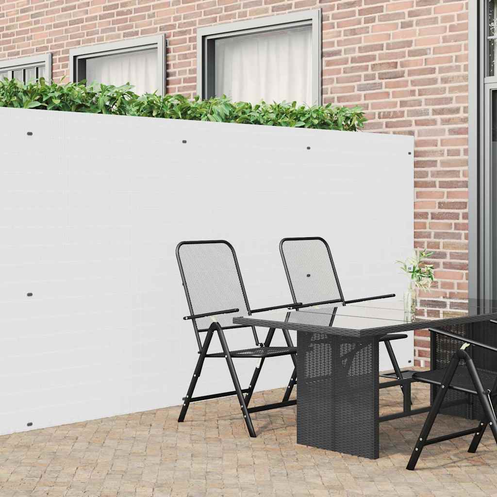 Vidaxl tuinhek dubbelzijdig wit 1,8x5 m pvc