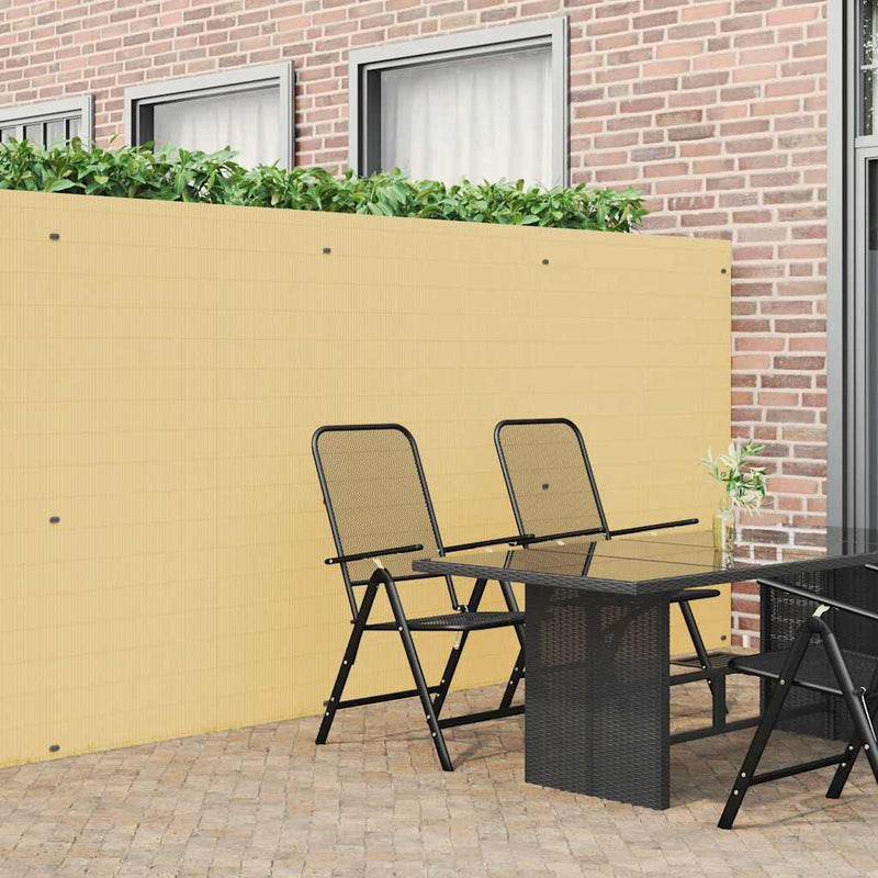 Vidaxl tuinhek dubbelzijdig geel 1,8x5 m pvc