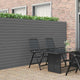 Recinzione da giardino Vidaxx bifacciale grigia 1,8x5 m PVC