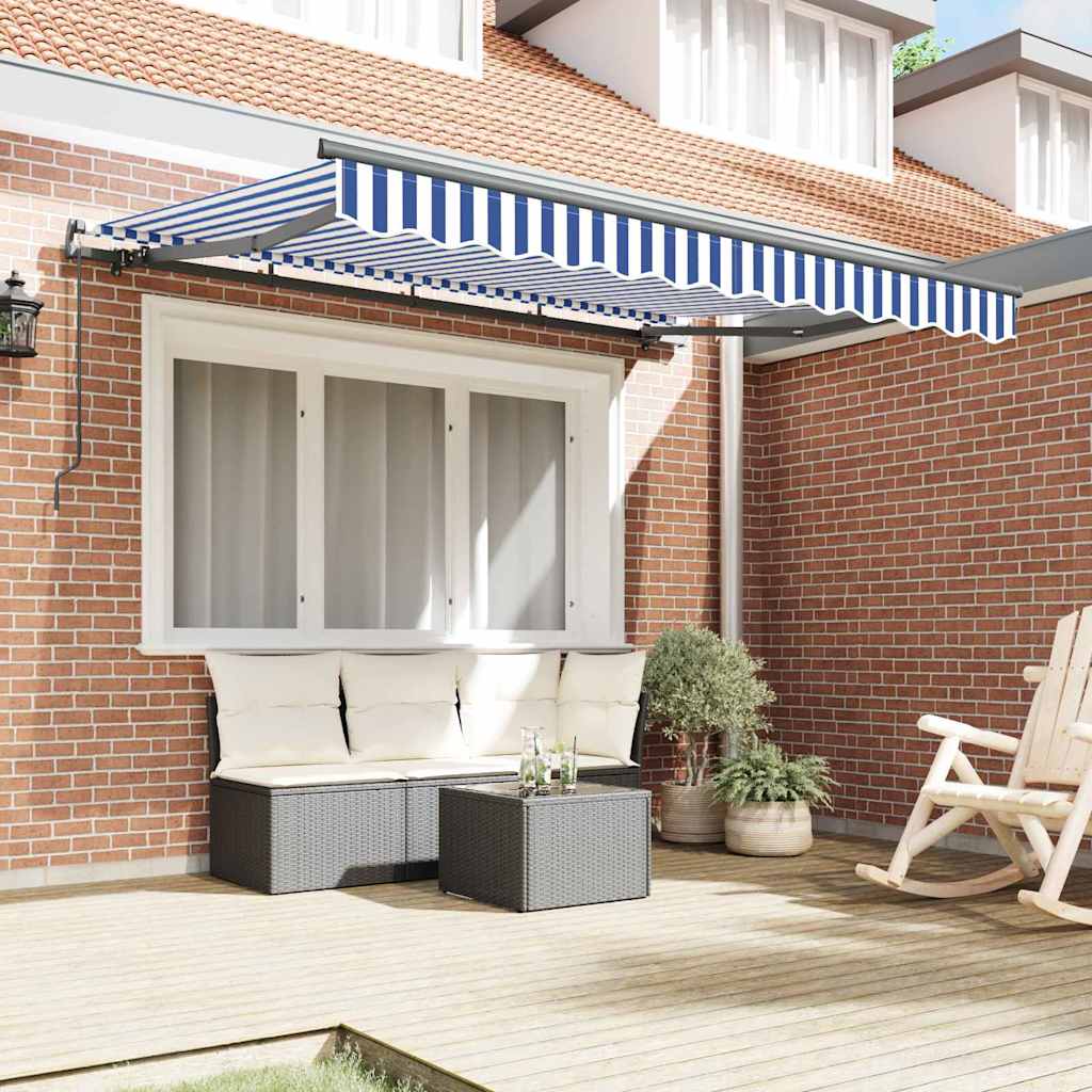 Ombrellone pieghevole Vidaxx in tessuto blu 250 x 200 cm