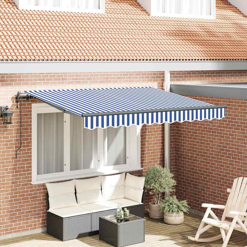Ombrellone pieghevole Vidaxx in tessuto blu 250 x 200 cm