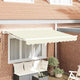 Vidaxl inklapbaar zonnescherm crème 250 x 200 cm polyester en metaal