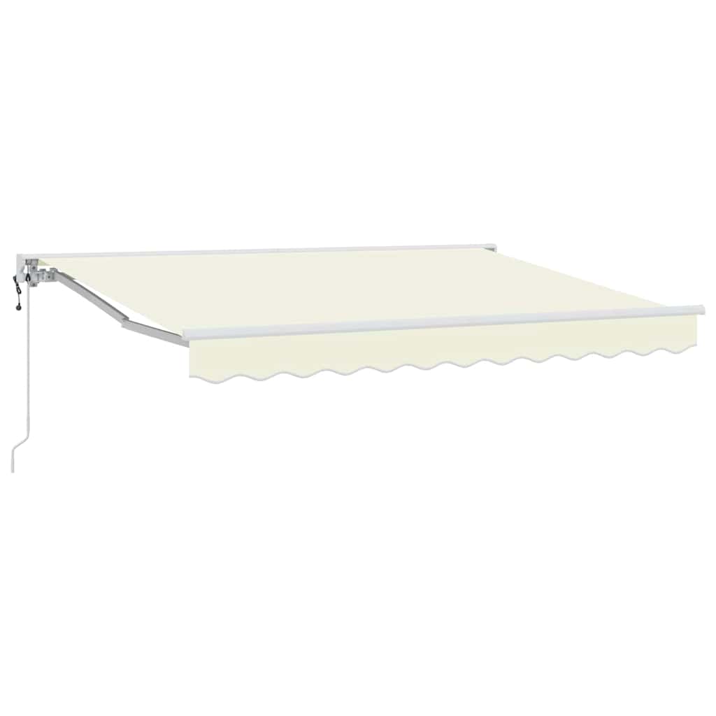 Vidaxl inklapbaar zonnescherm crème 250 x 200 cm polyester en metaal