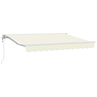Vidaxl inklapbaar zonnescherm crème 250 x 200 cm polyester en metaal