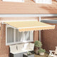 Ombrellone pieghevole Vidaxx giallo e bianco 250 x 200 cm