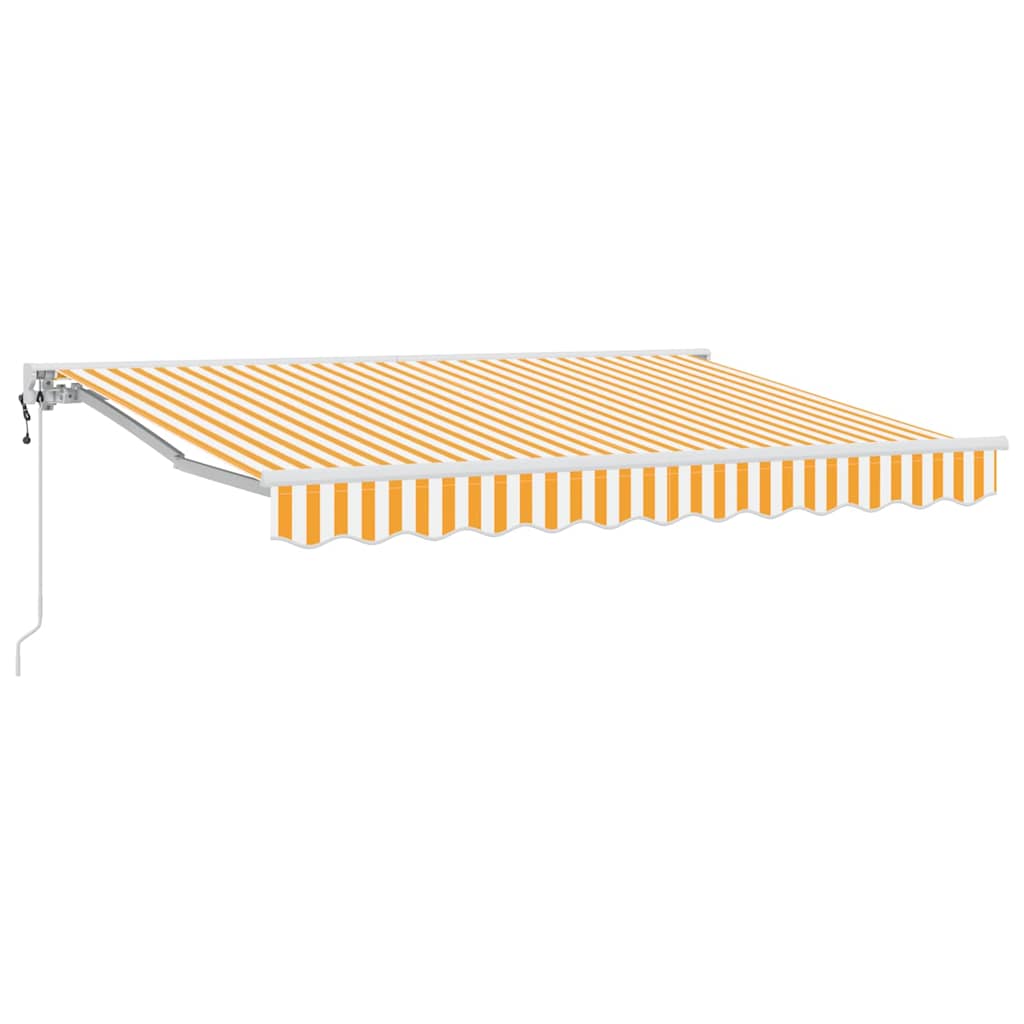 Ombrellone pieghevole Vidaxx giallo e bianco 250 x 200 cm