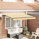 Vidaxx parasol plegable tejido amarillo 250 x 200 cm