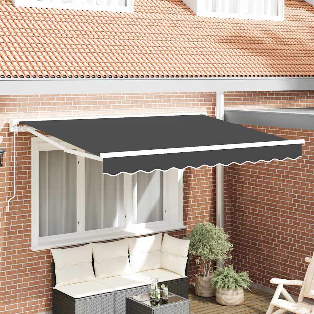Vidaxl inklapbaar zonnescherm antraciet 250 x 200 cm