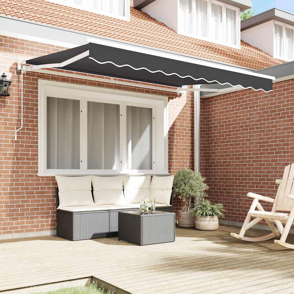 Vidaxl inklapbaar zonnescherm antraciet 250 x 200 cm