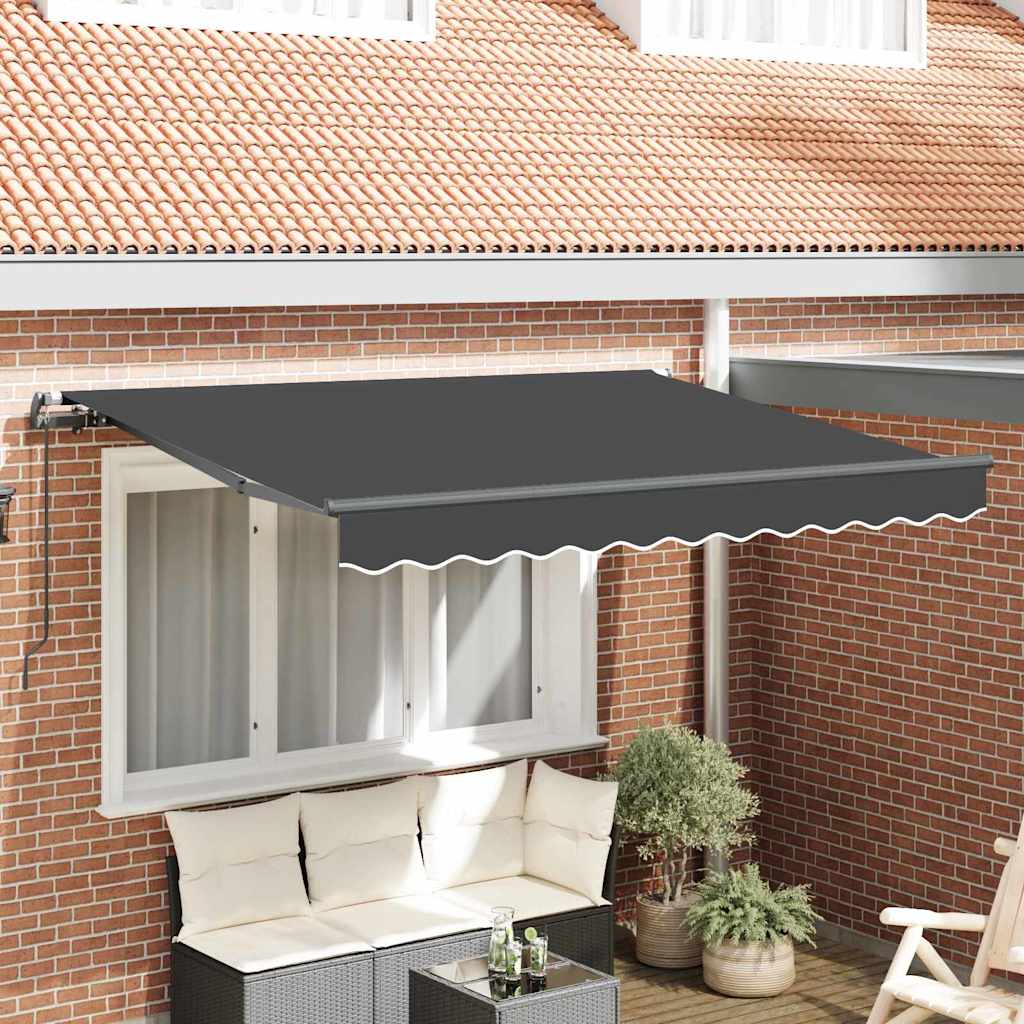 Tenda da sole pieghevole Vidaxx tessuto antracite 250 x 200 cm