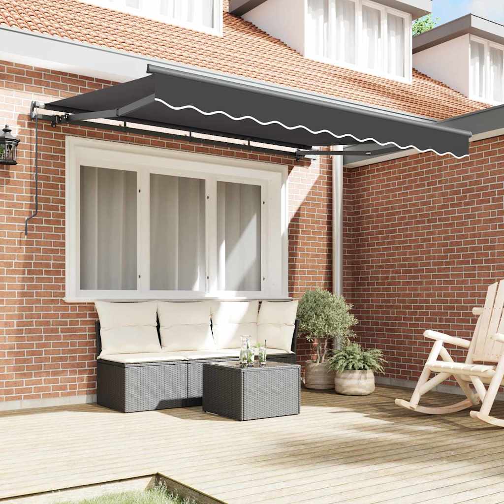 Tenda da sole pieghevole Vidaxx tessuto antracite 250 x 200 cm